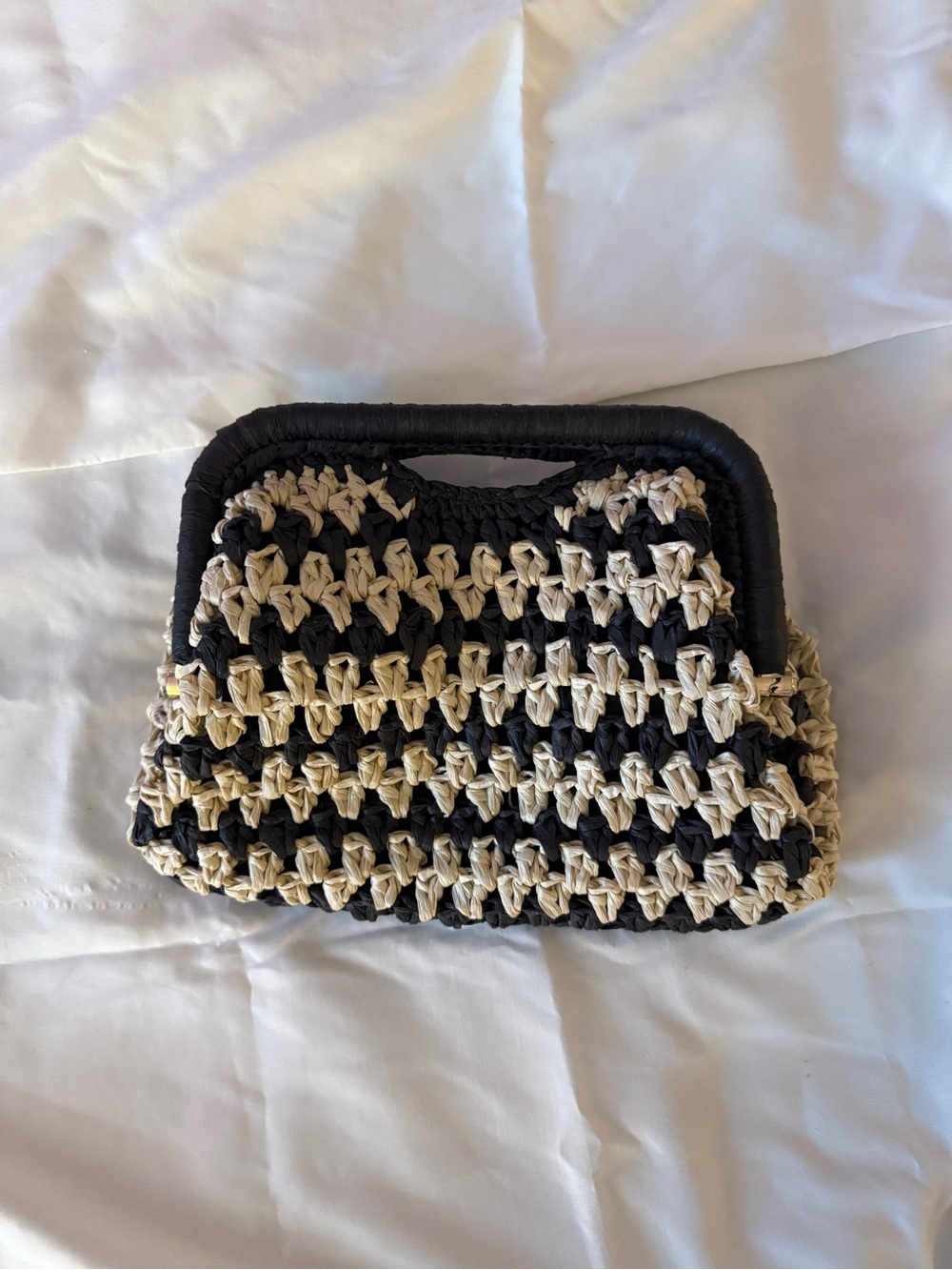Braided Straw Clutch